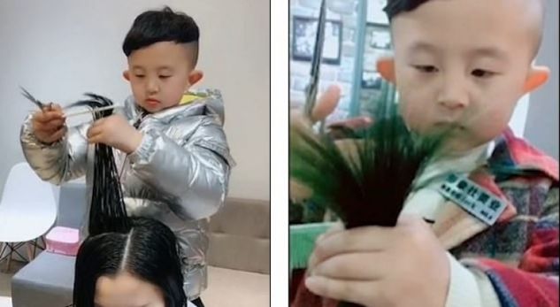 6-vjeçari që po mahnitë të gjithë me aftësitë e frizerit (Video)